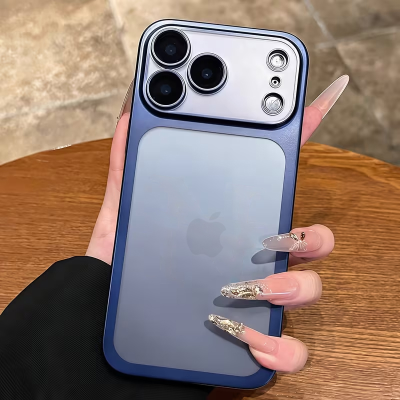 Matte Pc Case - 男女兼用 高級マットクリア電気メッキケース iPhone 17 Pro 16