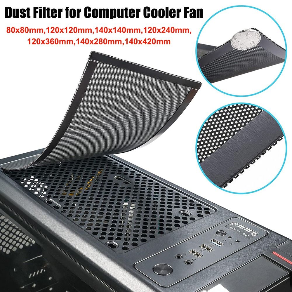 Dust Filter Pc - 新しい PVC ダストフィルターカバー磁気フレームブラック PC クーラーフィルター 120