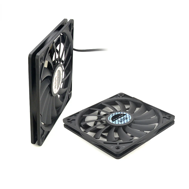 Case Fan Controller - 超薄型冷却ファン,120mm,4ピン,温度制御,サイレント,2000rpm,12mm厚