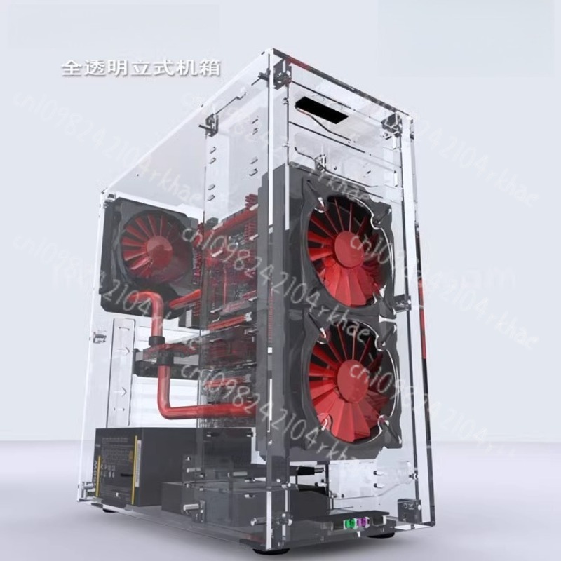 Atx Case - DIY 新しいデスクトップパッケージ 1 つの有機ガラスアクリルパーソナライズされた完全透明ケース垂直 ATX