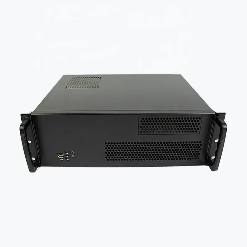 Atx Case - ノバテックグローバル 19インチ 3U ATX ラックマウントサーバーシャーシ、奥行き300mm、5.25インチ光学ドライブベイ付き産業用ケース