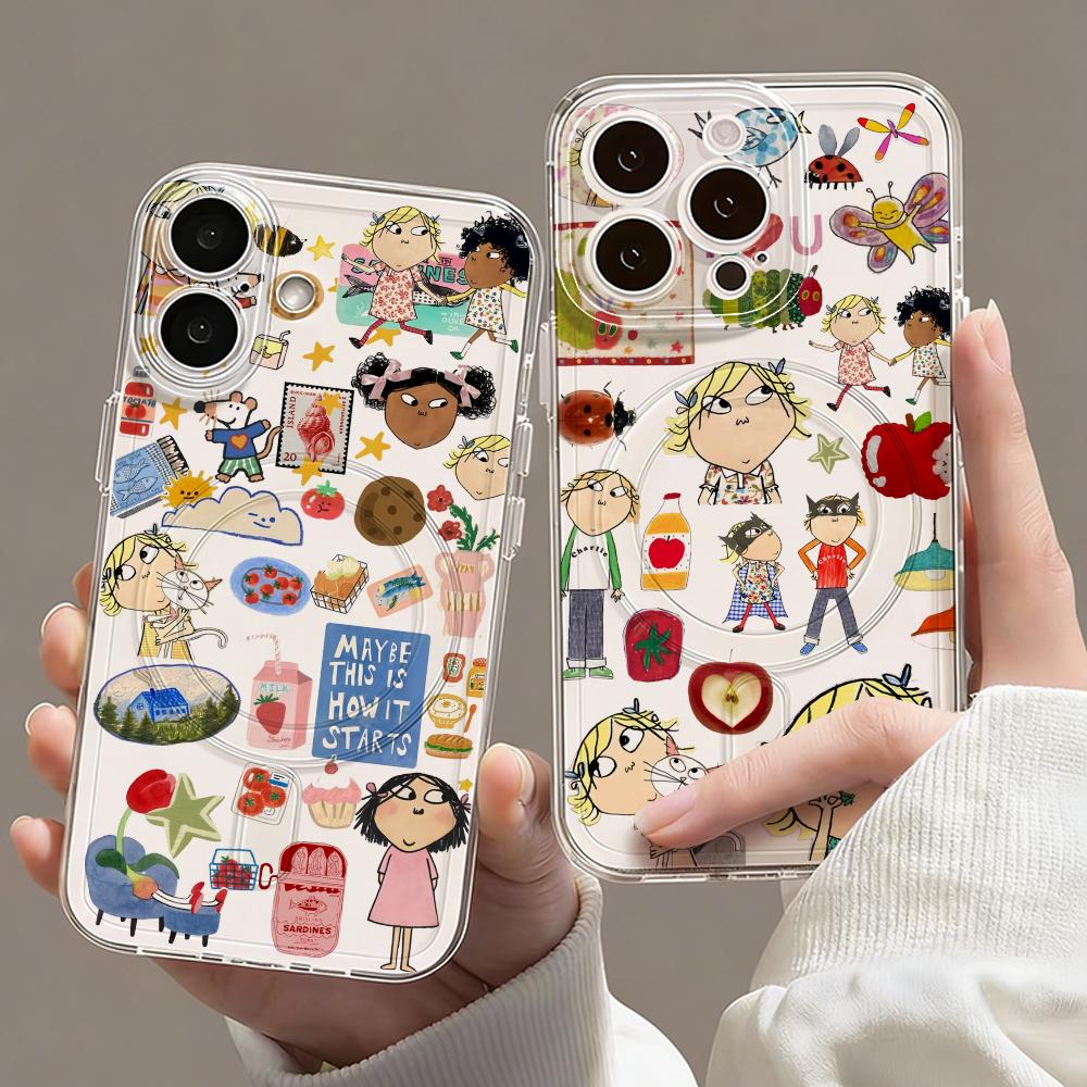 漫画C-チャーリーとローラのスマホケース、iPhone 17 - Computer Case のレビューと価格