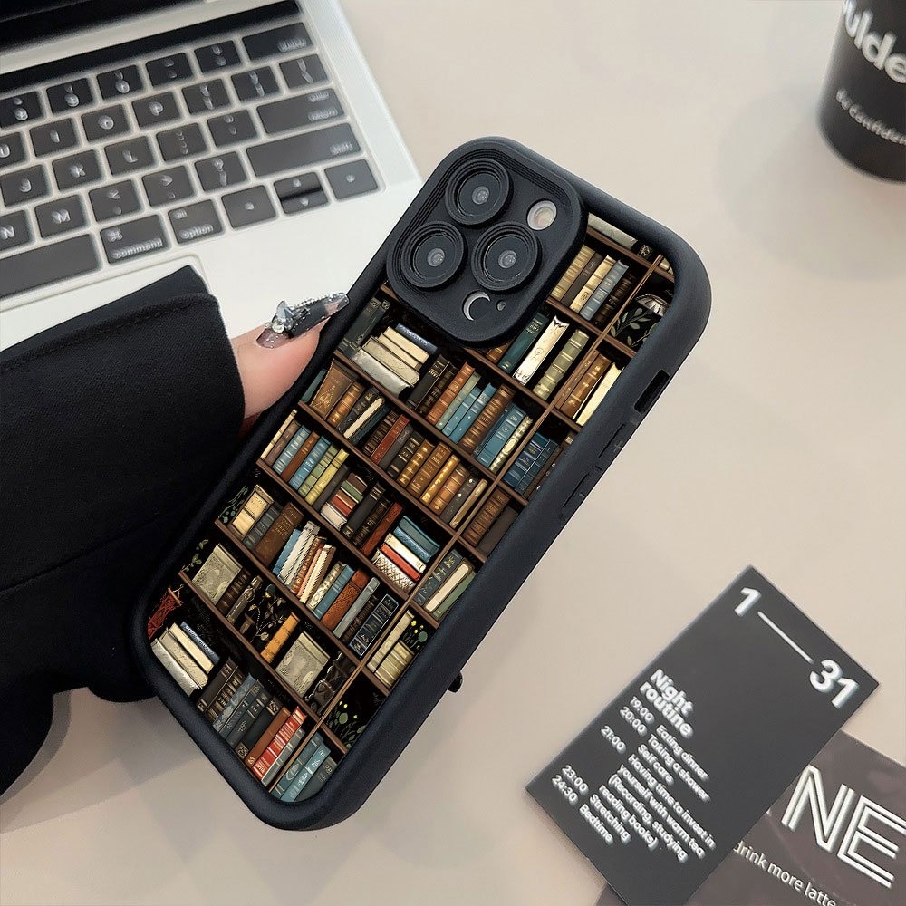 ブックシェルフ型クリエイティブパターンのiPhoneケース  - Computer Case のレビューと価格