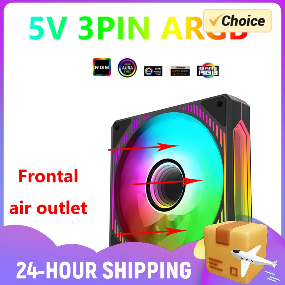 120mm PCファン、24個のLED、9枚羽根、発光機能付 - Case Fan Controller のレビューと価格