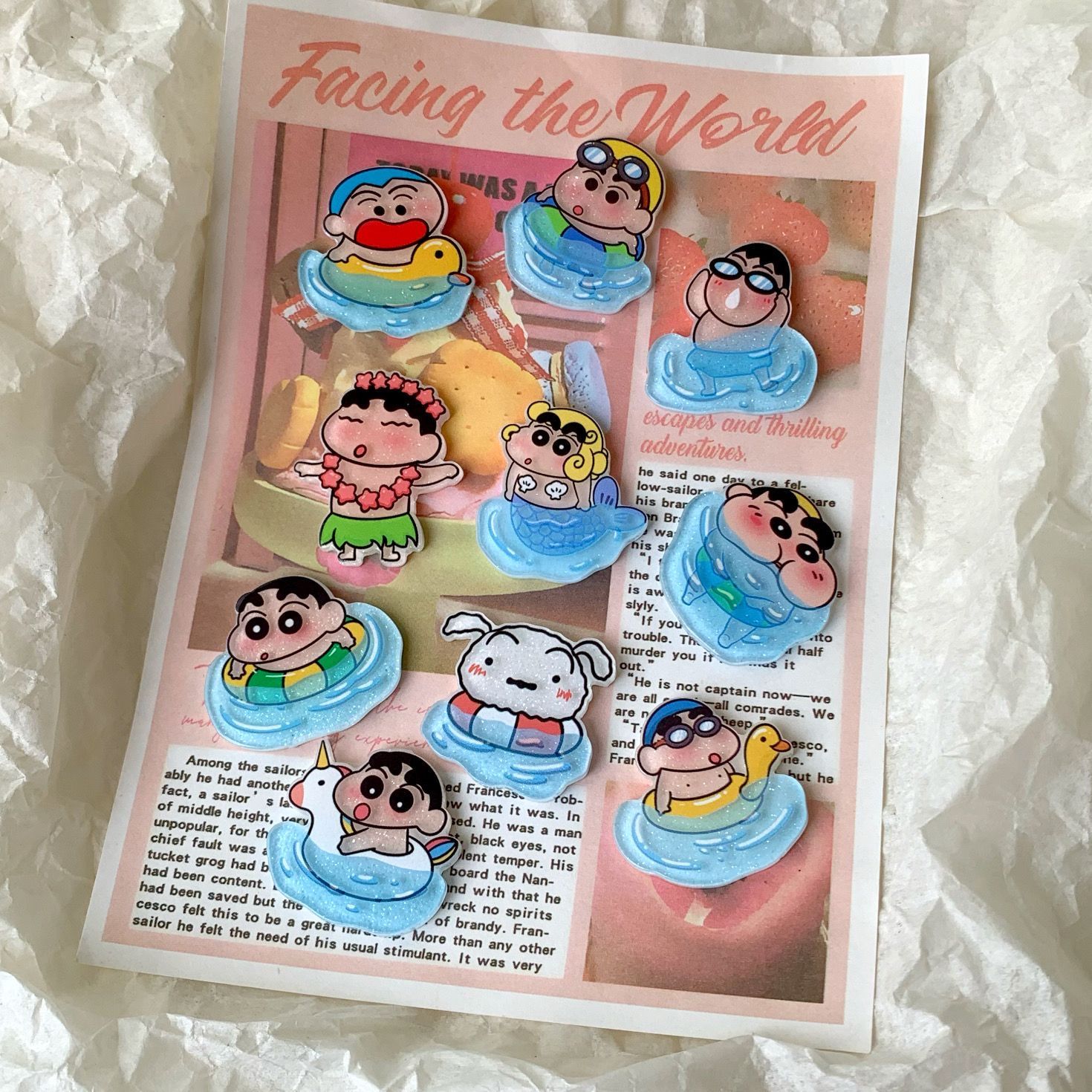 クレヨンしんちゃん樹脂製アクセサリー、扇子、水筒、靴のバック - Case Fans のレビューと価格