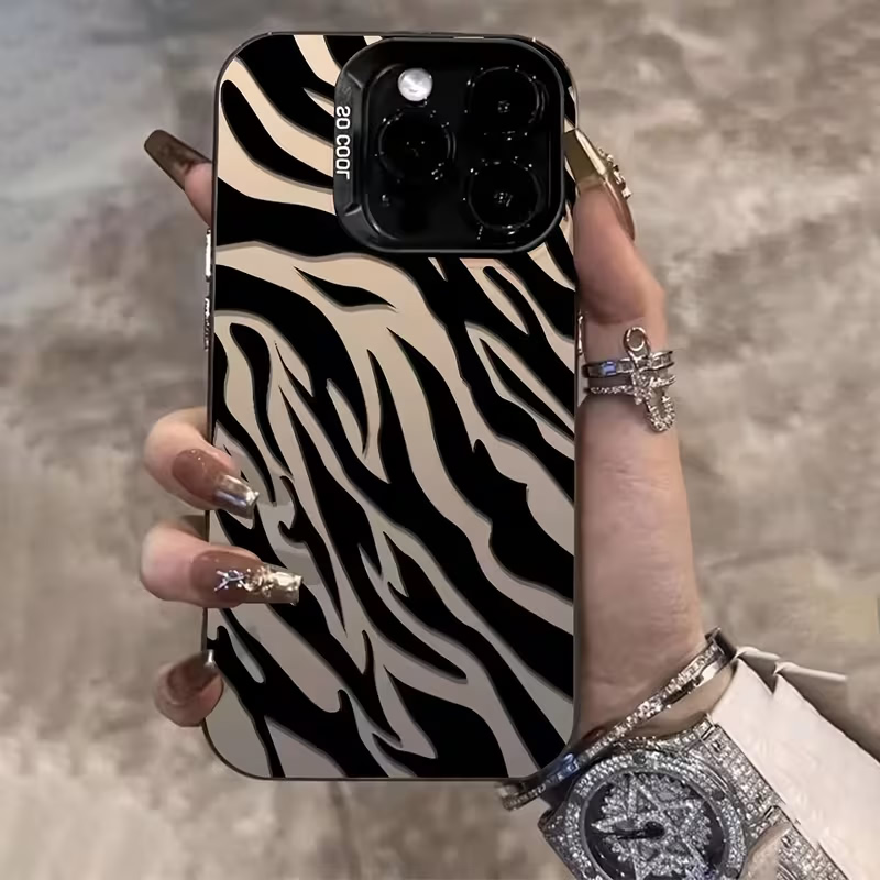 ゼブラ柄ブラックアドバンスドIMD耐衝撃カバー iPhone - Mini Pc Case のレビューと価格