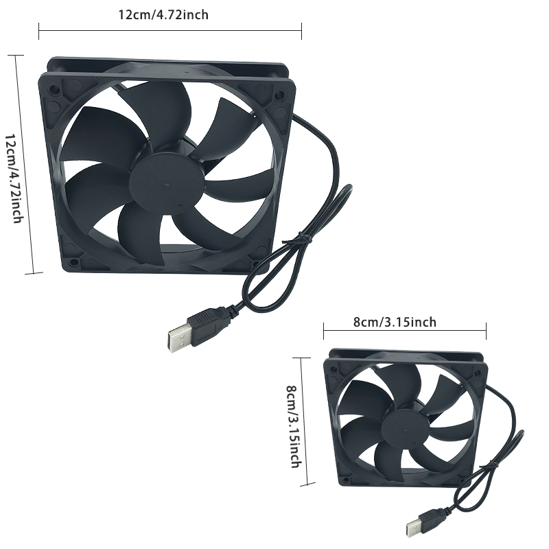 8/12 センチメートル 12V USB 電源コンピュータ  - Pc Chassis のレビューと価格