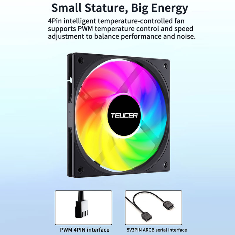 Teucer 120mm PC ケースファン FDB ベアリ - Pc Chassis のレビューと価格