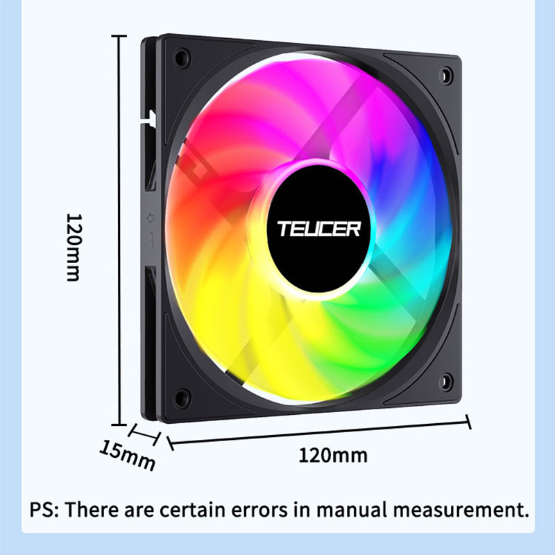 Teucer 120mm PC ケースファン FDB ベアリ - Pc Chassis のレビューと価格