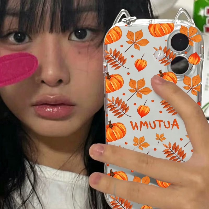秋のカボチャと落ち葉柄のiPhoneケース（iPhone 1 - Computer Case のレビューと価格
