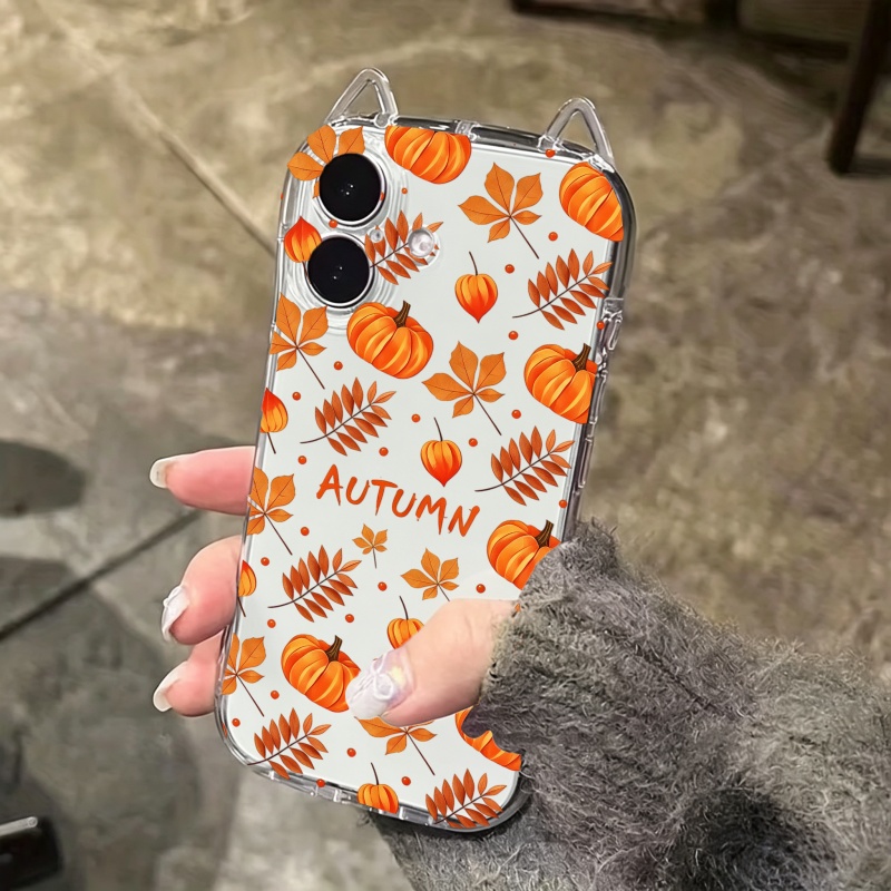 秋のカボチャと落ち葉柄のiPhoneケース（iPhone 1 - Computer Case のレビューと価格