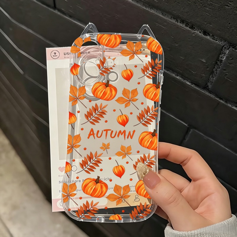 秋のカボチャと落ち葉柄のiPhoneケース（iPhone 1 - Computer Case のレビューと価格