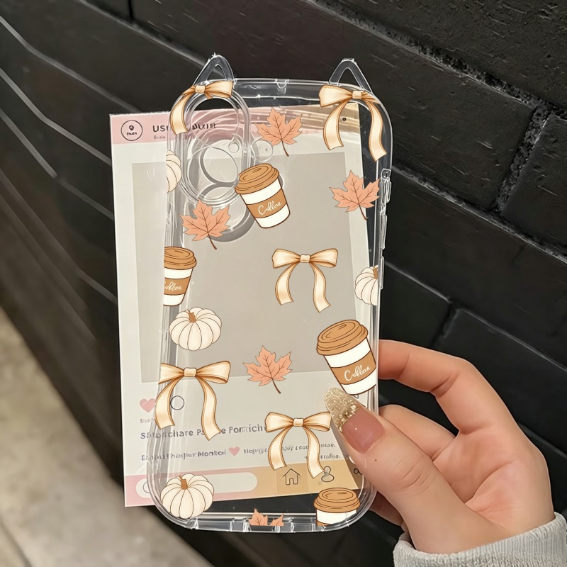 秋のカボチャと落ち葉柄のiPhoneケース（iPhone 1 - Computer Case のレビューと価格