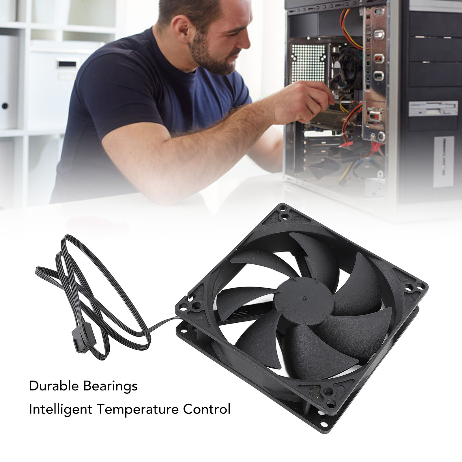 100mm PC PWM ケースファン 100mm デュアル - Case Fan Controller のレビューと価格