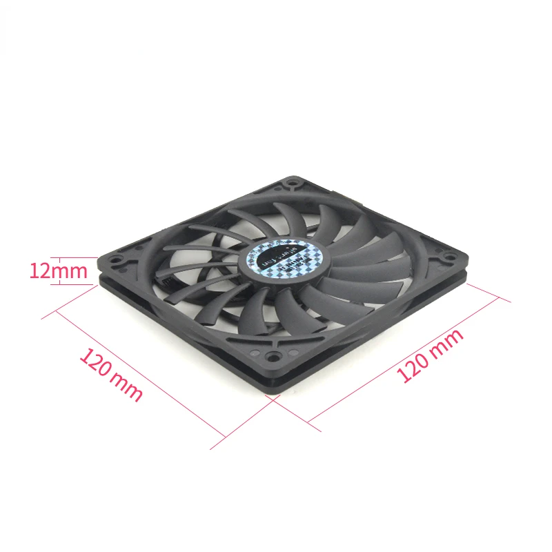 超薄型冷却ファン,120mm,4ピン,温度制御,サイレント, - Case Fan Controller のレビューと価格