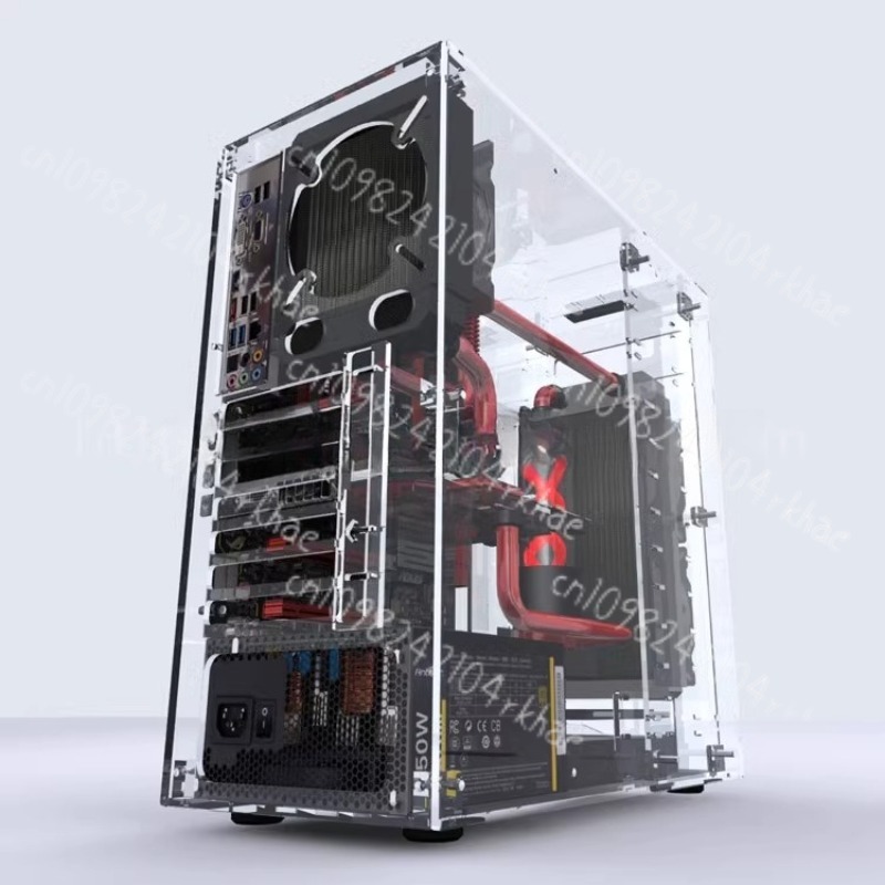 DIY 新しいデスクトップパッケージ 1 つの有機ガラスアク - Atx Case のレビューと価格