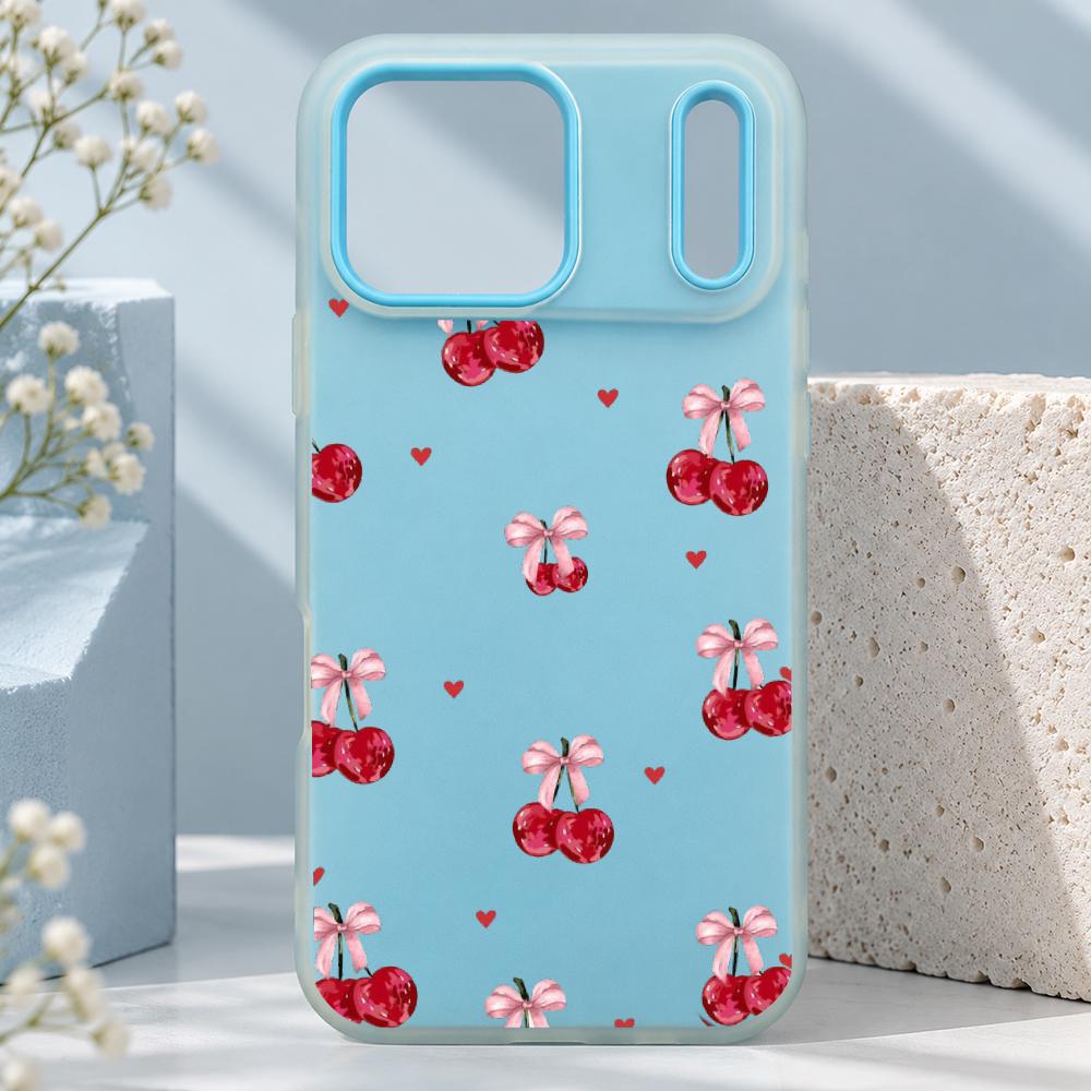 かわいいピンクのハート柄のリボンが付いたiPhone用ケース - Matte Pc Case のレビューと価格
