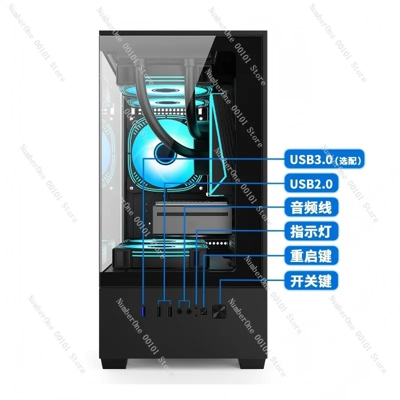 ES8 シービュールームケース デスクトップコンピューターケ - Atx Case のレビューと価格