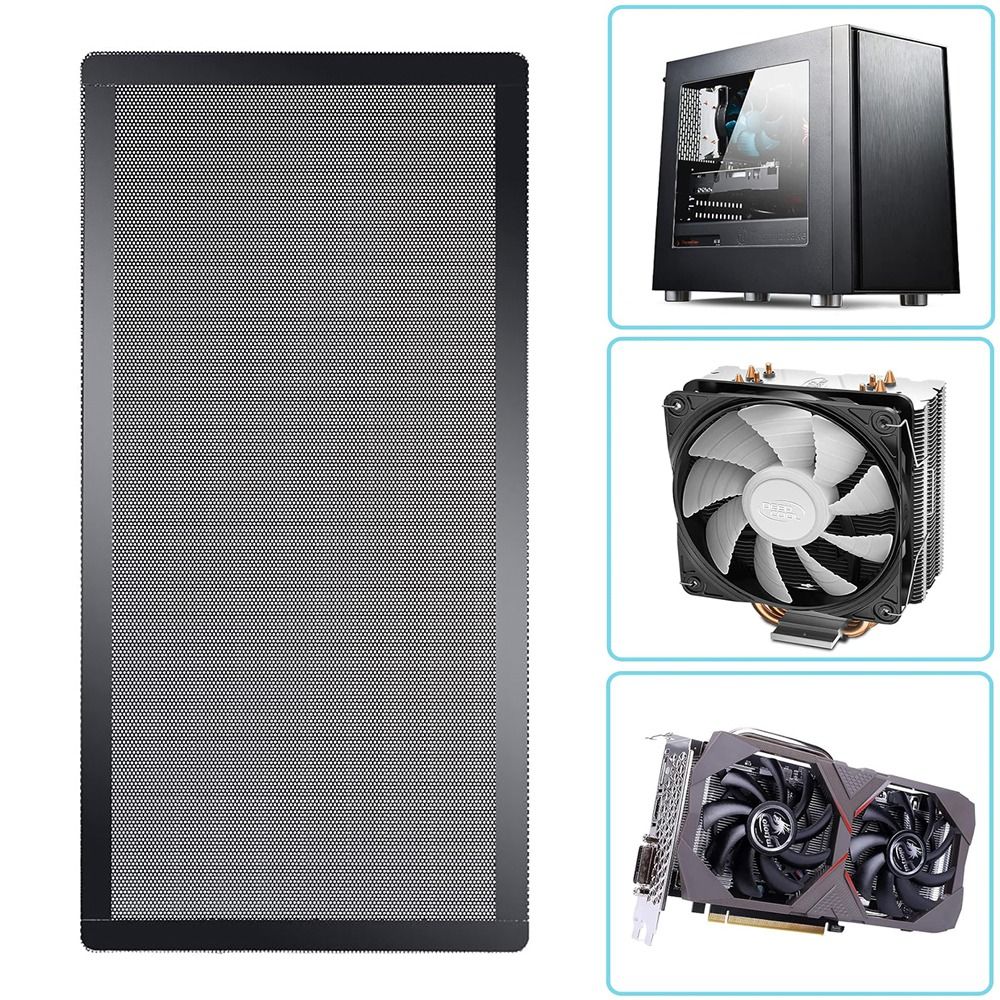 新しいPVC製ダストフィルターカバー ブラック マグネットフ - Dust Filter Pc のレビューと価格